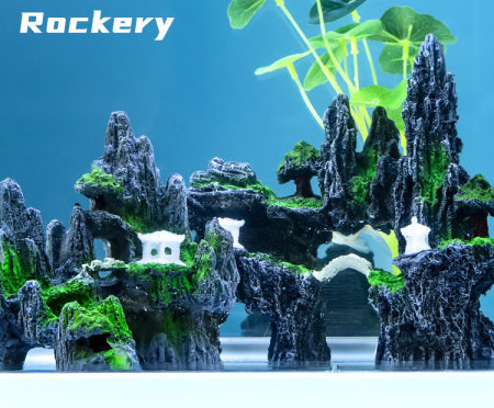 Decorarea acvariului în formă de stâncă - diferite modele