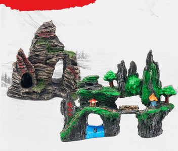 Mitu akvaariumi kunstliku kaunistuse mudelit