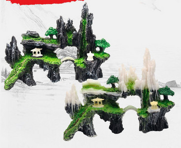 Mitu akvaariumi kunstliku kaunistuse mudelit