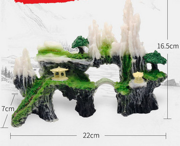 Mitu akvaariumi kunstliku kaunistuse mudelit