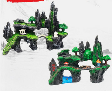 Mitu akvaariumi kunstliku kaunistuse mudelit