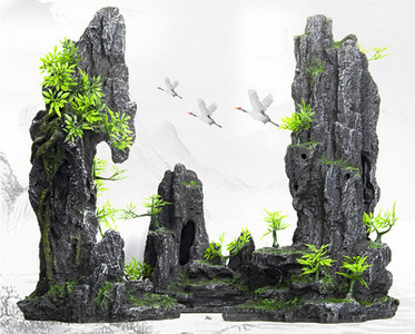 Mitu akvaariumi kunstliku kaunistuse mudelit