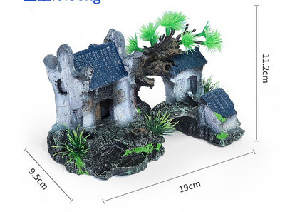 Mitu akvaariumi kunstliku kaunistuse mudelit