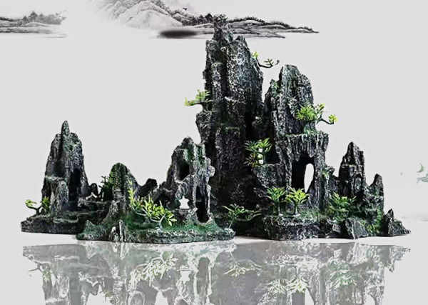 Mitu akvaariumi kunstliku kaunistuse mudelit