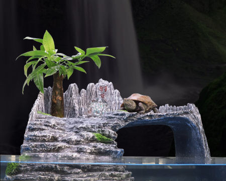 Decor artificial potrivit pentru acvariu