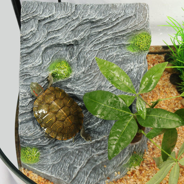 Decor pentru acvariu - stâncă pentru broaște țestoase