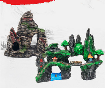 Akvaariumi kunstlik kaunistus - mitu mudelit