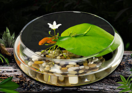 Plantă artificială pentru decorarea acvariului