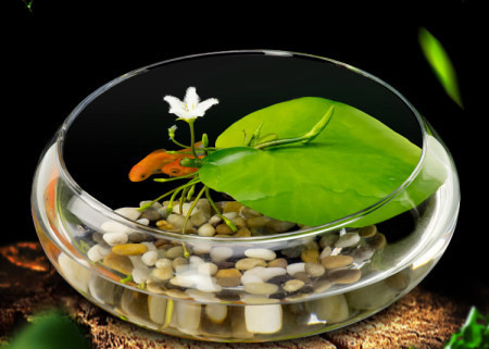 Plantă artificială pentru decorarea acvariului