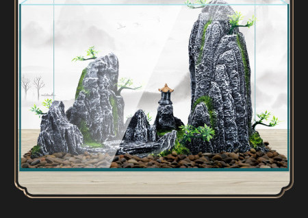 Kamena dekoracija za akvarij - nekoliko modela