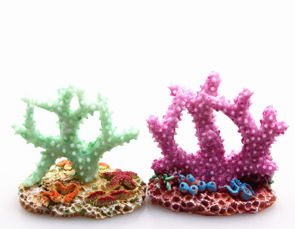 Coral colorat pentru decorarea acvariului