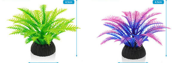 Decorat din plastic pentru acvariu in forma de alge