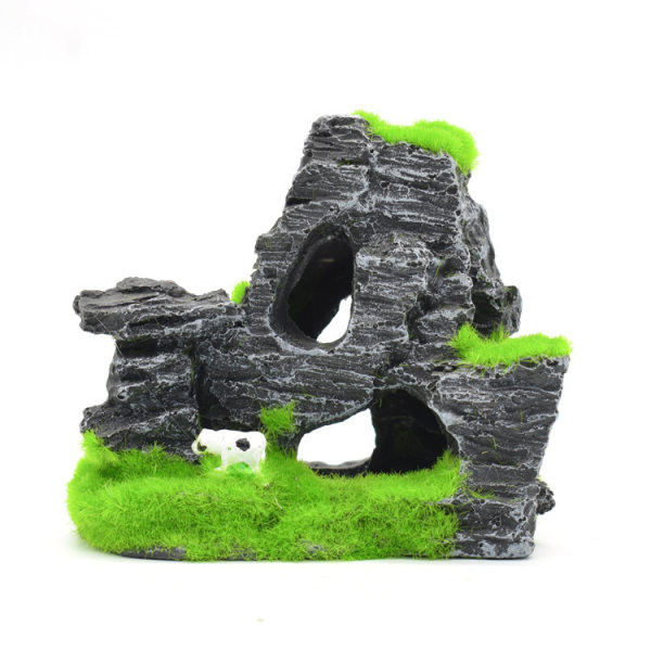 Decor artificial pentru acvariu - munte in trei modele