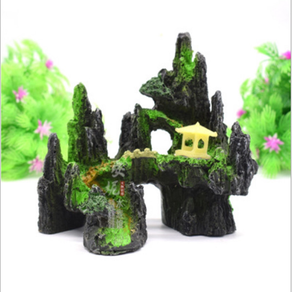 Decor artificial pentru acvariu - munte in trei modele
