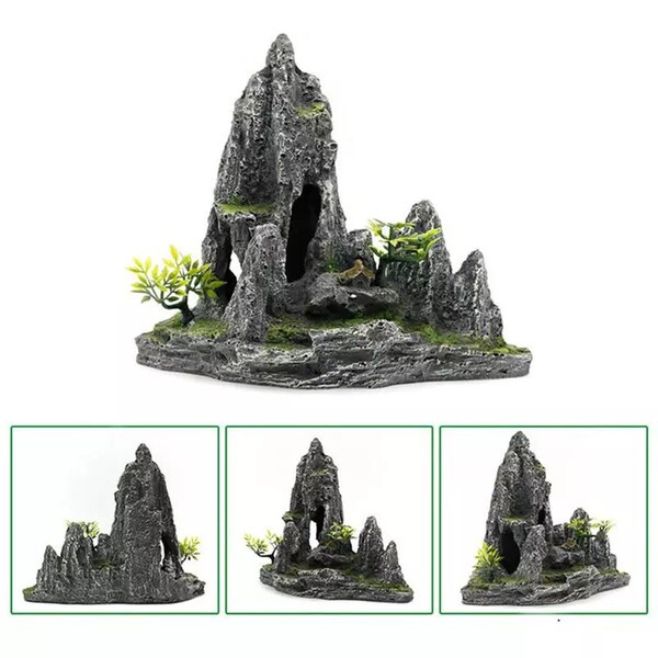 Decorat in piatra pentru acvariu doua modele