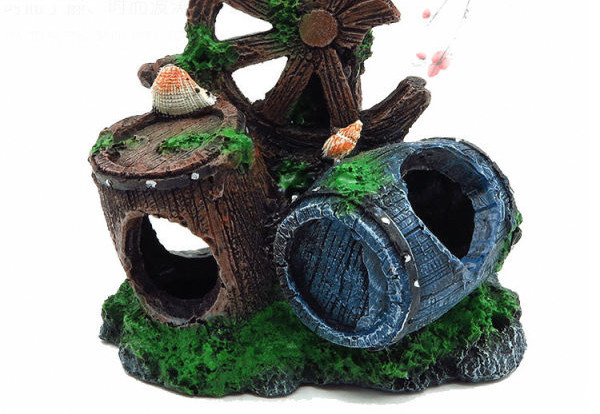 Πολύχρωμη διακόσμηση για το ενυδρείο - πολλά μοντέλα