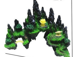 Διακόσμηση ενυδρείου σε σχήμα βράχου - δύο μοντέλα