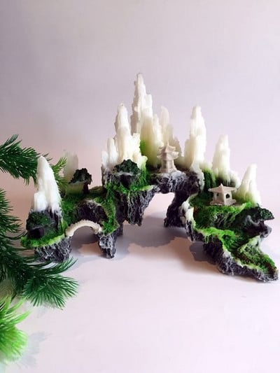 Διακόσμηση ενυδρείου σε σχήμα βράχου - δύο μοντέλα