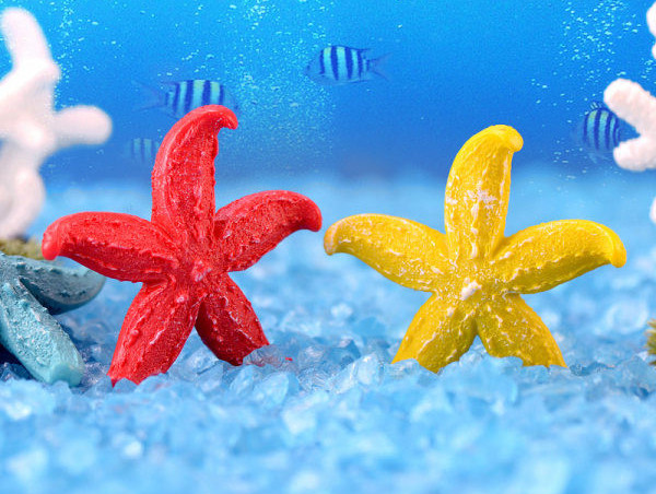 Цветен корал декорация за аквариум