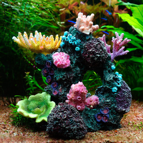 Coral artificial pentru decorarea acvariului