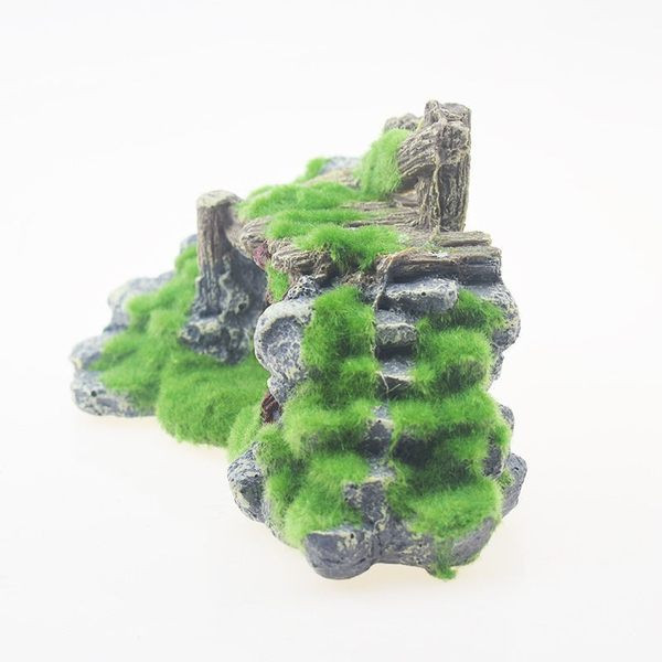 Akvaariumi kaunistus - rohelusega sild