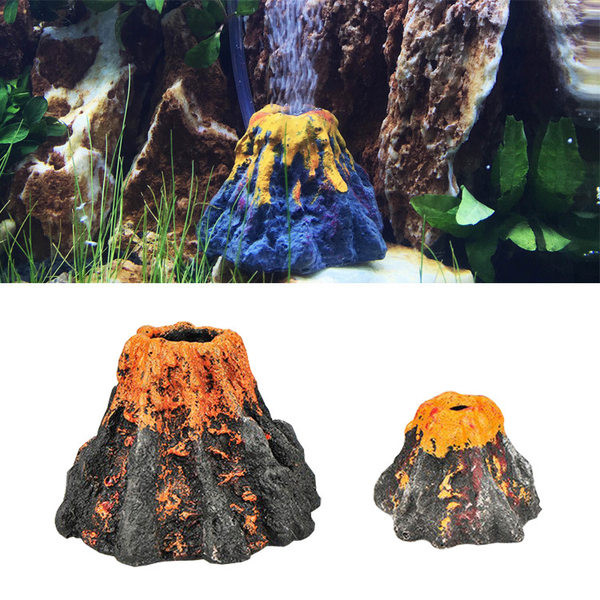 Decorarea vulcanului pentru acvariu mai multe modele