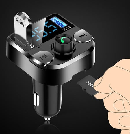 Πομπός αυτοκινήτου με MP3 player και Bluetooth