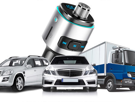 Πομπός Bluetooth αυτοκινήτου με MP3 player και φόρτιση USB