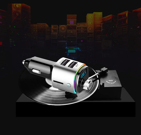 Πομπός Bluetooth αυτοκινήτου με MP3 player και φόρτιση USB