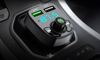 Πομπός αυτοκινήτου με Bluetooth και ραδιόφωνο FM