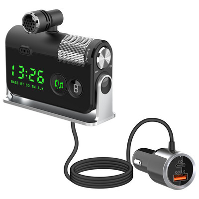 Πομπός αυτοκινήτου με MP3 player και κάρτα AUX