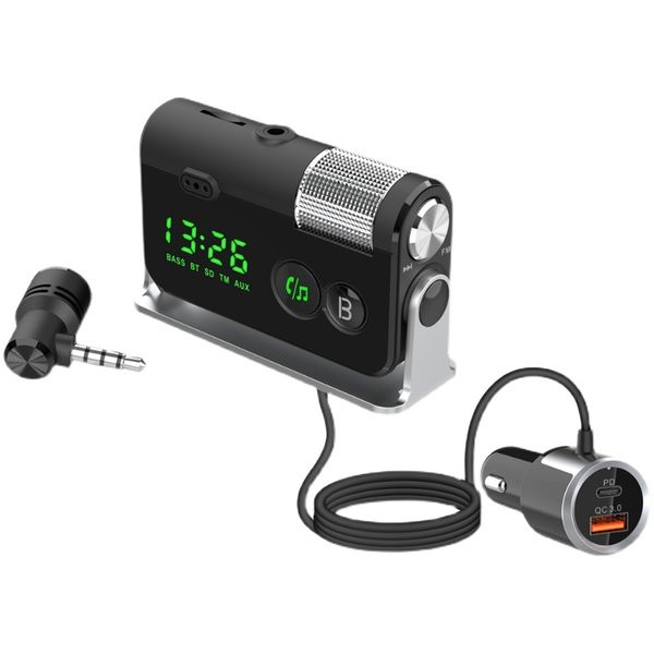 Πομπός αυτοκινήτου με MP3 player και κάρτα AUX