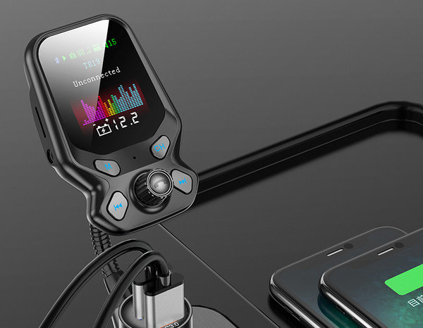 Transmițător MP3 auto cu AUX, Bluetooth și hands-free