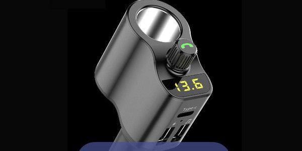 Transmițător auto cu USB dual și player muzical MP3