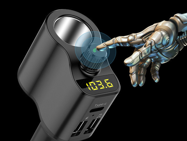 Transmițător auto cu USB dual și player muzical MP3