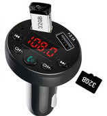 Transmițător auto cu MP3 player, Bluetooth și port USB