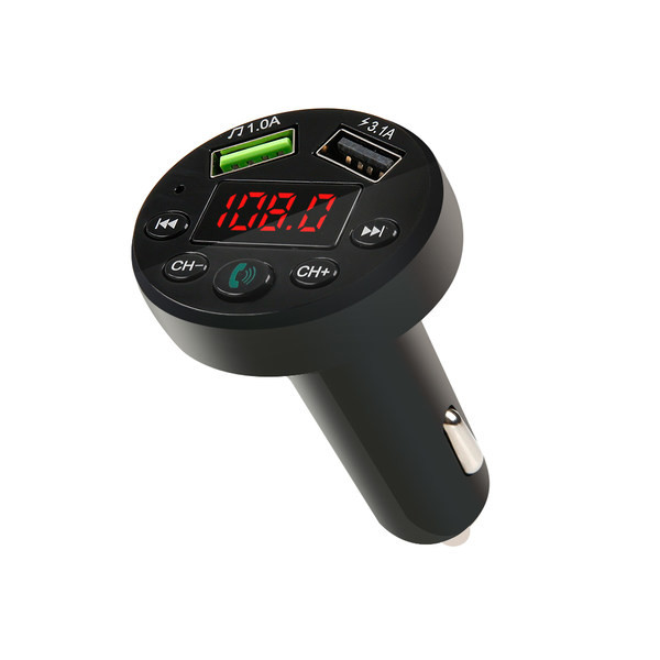 Transmițător auto cu MP3 player, Bluetooth și port USB