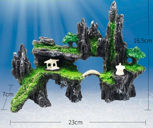 Rohelusega dekoratiivsed kivid akvaariumi jaoks