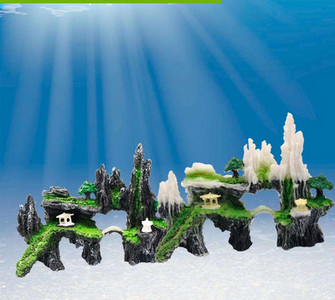 Rohelusega dekoratiivsed kivid akvaariumi jaoks