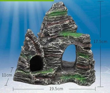 Декоративни скали със зеленина за аквариум