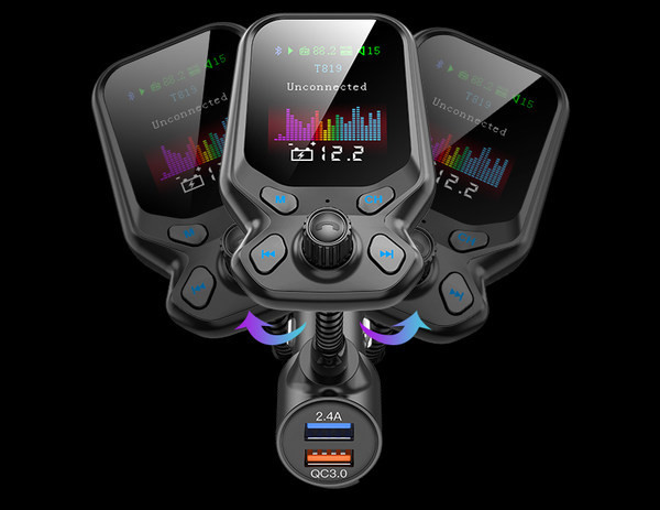 Πομπός με MP3 player και γρήγορο φορτιστή