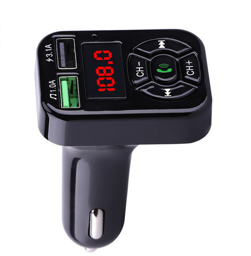Πομπός αυτοκινήτου με φορτιστή και Bluetooth