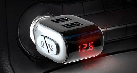 Transmițător de muzică MP3 cu două porturi USB