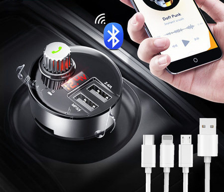 MP3 automängija bluetooth laadijaga