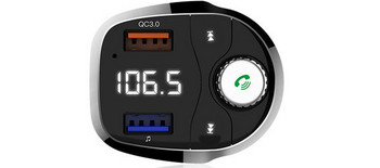 Συσκευή αναπαραγωγής MP3 Bluetooth αυτοκινήτου U δίσκος μουσικής αυτοκινήτου QC3.0 φορτιστής ταχείας φόρτισης Δέκτης εκπομπής FM χωρίς χρέωση