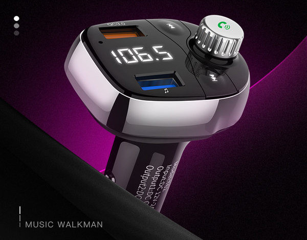 Auto Bluetooth MP3 Player U disk muusikaauto QC3.0 kiirlaadija laadija tasuta vastuvõtja FM kiirgus