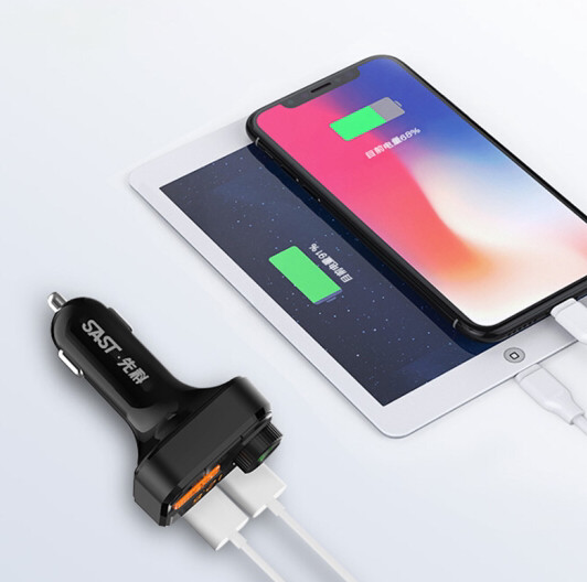 Transmițător USB cu transmițător FM