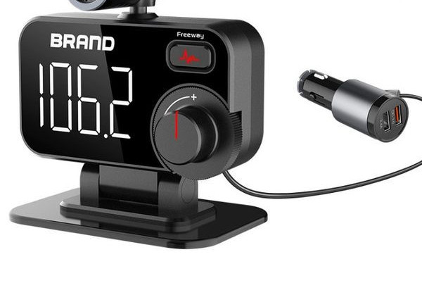 Transmițător auto cu încărcător de telefon și Bluetooth