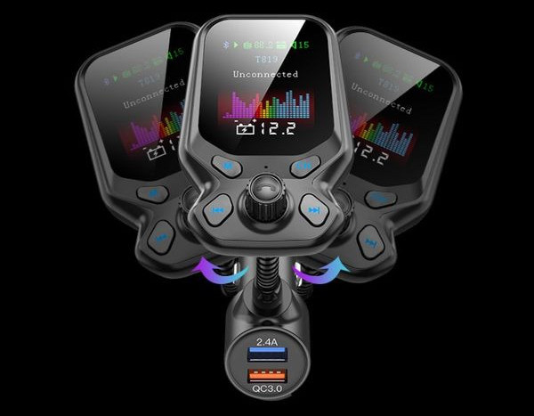 Autosaatja telefonilaadija ja MP3 mängijaga