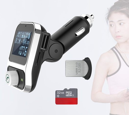 Auto transimeeter Bluetooth vastuvõtja ja MP3 mängijaga